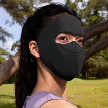 MESHUOKAI Women's Adult Winter Full Coverage Warm Face Mask, Flip-Up Mouth Design For Drinking, Windproof And Cold-Resistant Reusable Mask, Suitable For Cycling And Hiking - Multicolor - View 14
