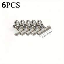 6pcs Food Bag Clips, Reusable, Heavy Duty Stainless Steel, Multi-Purpose Airtight Seal Clips, Suitable For Office, School, Home Kitchen, Storage Boxes And Organizers, Home Accessories - Multicolor - View 12