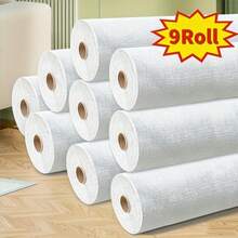 [Charming Matte] 4/9 Rolls 19.69" X 110.2" Vinyl Wallpaper | Linen Texture, 3D Peel And Stick Vinyl | Suitable For Living Room, Dining Room, Bathroom, Kitchen, Ceiling Decoration, Wainscoting And Walls With Charming Matte Finish - Roll Material - View 14