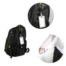 1pc High-Quality Retractable Badge Holder, 360° Rotating, With Belt/Carabiner, Built-In Nylon Cord, Key Ring, Snap Button And PVC Lanyard - Perfect For Organizing Multiple IDs, Cards, Tickets And Cash. Car Accessory, Cute Gothic Y2K Halloween Accessory, Teacher's Day Gift. - Multicolor - View 9