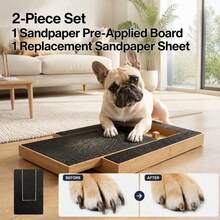 2pcs Pet Scratching Board, Reusable Nail Grooming Board, Includes 1 Pre-Applied Sandpaper + 1 Replacement Sheet, Suitable For Cats And Small Dogs - View 4