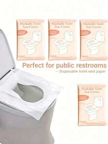 Penutup Dudukan Toilet Sekali Pakai - Dikemas Secara Individual, Bersih dan Higienis, Lembut dan Nyaman, Cocok untuk Perjalanan, Berkemah, Hotel dan Toilet Umum - Perlindungan Higienis, Mudah Dibawa, Tahan Lama, Mudah Digunakan. - MultiWarna - View 1
