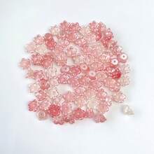 120pcs 8mm Multicolor Five‑Petal Flower Acrylic Center Hole Loose Beads For DIY Bracelets, Phone Charms, Keychains Handmade Craft Supplies - Multicolor - View 18
