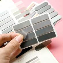 8 Styles Combination 1 Set Multi-Shape Index Labels PET Semi-Transparent Grey Series Sticky Notes Marker Tabs Student Textbook Record Tabs Reading Notebook Memo Stickers School Supplies Back To School Supplies Ultra-Thin Index Tabs - one-size - View 10