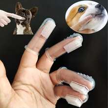 10pcs Pet Finger Toothbrush Silicone Cat Dog Oral Care Set, Compact Soft Bristle Design, Suitable For Puppy And Kitten Oral Care, Tooth Protection Pet Supplies - Multicolor - View 6
