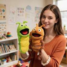 1pc Cute Insect Children's Hand Puppet - Perfect Birthday Gift And Role Play Prop - Multicolor - View 9