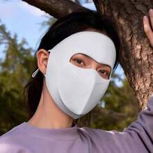 MESHUOKAI Women's Adult Winter Full Coverage Warm Face Mask, Flip-Up Mouth Design For Drinking, Windproof And Cold-Resistant Reusable Mask, Suitable For Cycling And Hiking - Multicolor - View 12