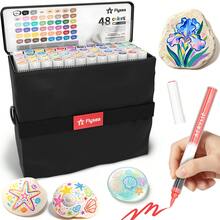 Flysea New Colorful Series 14pcs/Box, Vibrant Macaron Dopamine Gray Blue Green Brown And Other Professional Acrylic Marker Pens, New Free Ink System, Multiple Color Combinations Available, Newly Launched, Better Quality, Smoother Writing Experience, Designed For Professional Artists - Sets - View 9