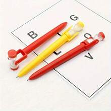 2PCS Rotating Ballpoint Pen - Random Color - 360° Rotatable, Smooth Writing, Relaxing Design, Time Timer, Rotating Ink Core, Reusable, Perfect For Office Holiday Gift, Student Creative Stationery - A - View 7