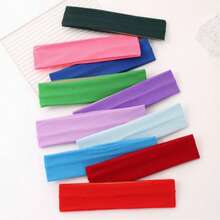 Women Thin Elastic Sports Headbands Set Solid Color Sweat Absorbing Non Slip Hair Bands For Yoga Fitness Running Workout Daily Wear - Multicolor - View 9