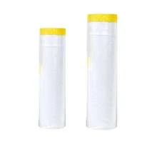 Pre-Applied Transparent PE Masking Film (20m/787.4in Long), Waterproof Dustproof Protective Film, Suitable For Travel, Decoration, Moving And Furniture Painting Protection, All Seasons - Multicolor - View 12