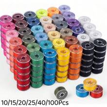 10/15/20/25/40/100Pcs Sewing Machine Colorful Thread Set, Durable Colored Thread (Random Color), Suitable For Handmade And Sewing Projects DIY Clothing Making - Multicolor - View 13