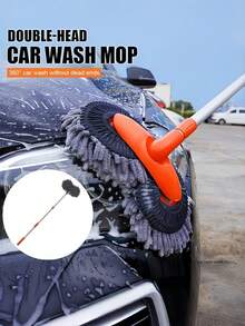 [Car Wash Brush]Adjustable Long Handle Car Cleaning Brush, Chenille Microfiber Car Wash Tool - Multiple Styles and Colors - View 2