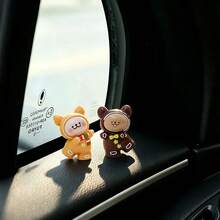 3pcs Creative Cute Puppy Cookie Car Desktop Ornament DIY Car Interior Office Desk Computer Screen Decoration Accessories Holiday Gift - Dog Biscuits - View 6