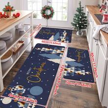 1/2/3pcs Christmas Theme Kitchen Rug, Flannel Kitchen Rug, Comfortable Soft Absorbent Non-Slip Machine Washable With Anti-Slip Backing, Multi-Functional Home Floor Mat Suitable For Doorway, Living Room, Bedroom, Kitchen, Dining Room, Bathroom, Laundry Room, Patio, Entryway, Christmas Holiday Decoration Mat - Multicolor - View 15