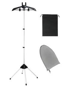 Vertical Home Steamer Stand, Ironing Storage Set, Includes Steamer Rack, Handheld Ironing Board, Clothes Brush And Storage Bag, Handheld Ironing Independent Support Stand, Foldable Floor Standing - C - View 14