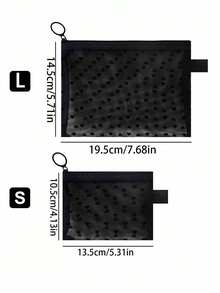 1/2pcs Mini Heart Pattern Mesh Storage Bag, Portable Lipstick And Small Items Organizer, Minimalist Transparent Zipper Makeup Bag (Round Zipper), Multi-Functional Travel Storage Bag/Coin Purse/Jewelry Organizer, Fashionable Back To School Gift - Multicolor - View 7