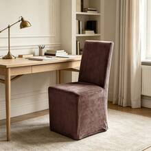 1pc Silver Fox Velvet Full Chair Cover, Solid Color Knitted Texture, Soft And Elastic Fabric, Tight Fit To Chair Body Without Shifting, Machine Washable And Easy To Care, Suitable For All Seasons, Applicable To Living Room/Bedroom/Dining Room/Study/Outdoor - Multicolor - View 12