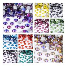 1440pcs Mixed Size SS4-SS20 Clear Crystal Rhinestones Flat Back Decorative Gems DIY Premium Glitter Gemstones 3D Nail Art Accessories Sparkling Diamond Set - Mixed Size - View 11