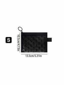 1/2pcs Mini Heart Pattern Mesh Storage Bag, Portable Lipstick And Small Items Organizer, Minimalist Transparent Zipper Makeup Bag (Round Zipper), Multi-Functional Travel Storage Bag/Coin Purse/Jewelry Organizer, Fashionable Back To School Gift - Multicolor - View 9