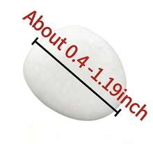 20 Medium Smooth White Painting Stones - Flat And Hand-Selected, Suitable For Crafts, Art, Decoration - No Chemical Components, Smooth Surface With Even Effect, Suitable For Beginners And Craft Projects, Craft Supplies, Art Projects, Decorative Stones - A - View 9