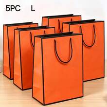 5pcs Handle Gift Bags, Shopping Bags - Gift Boxes - Packaging Boxes, Suitable For Birthday, Bridal Shower, Welcome Party, Etc., Multiple Colors Available, Halloween, Christmas, Perfect For Wedding, Bridesmaid - Multicolor - View 15