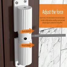 1 Piece, Home Automatic Door Closer, Creative Shape, Adjustable Cushioning Force - White - View 5