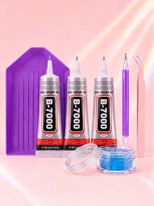 Rhinestone Set, Includes B7000 Glue And Diamond Painting Pen, Flat Back Gemstone DIY Fashion Accessories - View 7