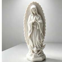 Our Lady Of Guadalupe Resin Statue, Virgin Mary Model, Catholic Statue, Mexican Virgin Mary Statue, Saint, Home Prayer Decoration, Craft Collection, Gift, Birthday, Graduation - Multi-color - View 2