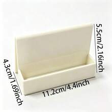 4pcs, Minimalist Single Layer Business Card Holder, Creative Desktop Card Storage Box, Desktop Vertical Triangle Business Card Holder - Set - View 2