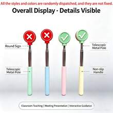 New Adjustable Teacher Pointer Pen (Classroom Supplies, All Styles Come In Random Colors), Suitable For Primary And Kindergarten Teachers. Essential Item For The Start Of The School Year/Returning Students Season. Must-Have For Halloween/Christmas. - New Right/Wrong Finger Reading Pointer - View 12