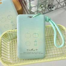 Mint Green Apple Card Holder Keychain ID Badge Protector Lanyard For Subway, Bus, Campus Card, Access Card, Meal Card, Suitable For Students, Office Workers, Fans, Campus Commute, Daily Travel, Anti-Loss Protection, Backpack Charm, Anime Goods Matching, Convention Carrying, Birthday Gift, Holiday Present, Back To School Stock, Cute Style Accessory, Portable Pendant, Dorm Entry, Office Clock-In, Home Daily Use, Commemorative Item, Best Friend Gift, Photo Prop, Festival Good, ID Storage, Card Holder, Travel Companion, Gift Matching - A - View 8