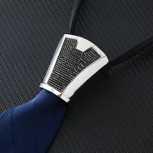 1pc Versatile Tie Clip, Luxury Shiny Multicolor Tie Accessories, Suitable For Men's Daily Wear, Elegant Rhinestone Tie Clip - Diamond Tie Buckle - View 24