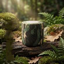 6/12 Rolls Camouflage Self-Adhesive Tape, Non-Woven Fabric Cohesive Bandage Wrap, Elastic Rifle Shotgun Camouflage Tape - Multicolor - View 5