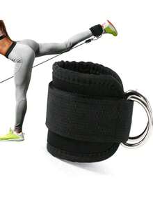 Fitness Training Ankle Straps, Gym Cable Machine Ankle Straps, Home Workout Ankle Straps, Suitable For Various Sports, Glute Training, Leg Extensions, Hip And Lower Body Training, Travel Essential, Back To School Gift - Black - View 12