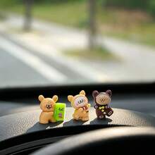 3pcs Creative Cute Puppy Cookie Car Desktop Ornament DIY Car Interior Office Desk Computer Screen Decoration Accessories Holiday Gift - Dog Biscuits - View 8