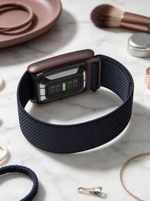 5.0/MG SuperKnit Watchband – Signature Performance Knit Accessory For Health, Fitness, & Wellness Wearable – Not Compatible With Gen 4 - Navy Blue - View 3