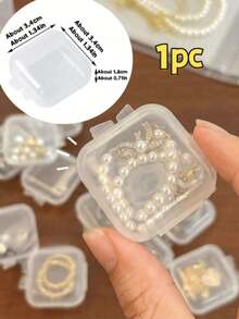 1 Set Transparent Multi-Function Storage Box Set, Suitable For Storing Cosmetics And Holiday Supplies, Plastic Storage Box, Can Be Used In Bathroom And Dormitory, Home Decor Storage, Room Decor, Christmas Back To School Gift - Multicolor - View 15
