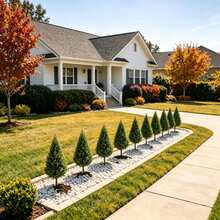 2pcs Realistic Artificial Pine Trees, Versatile Indoor & Outdoor Decorative Greenery, Natural Branch Shape With Vibrant Green Needles, Evergreen & Maintenance-Free, No Pot Included, Suitable For Outdoor Yard, Garden, Patio, Front Porch Path, Poolside, Indoor Living Room, Dining Table, Halloween, Thanksgiving, Christmas, Wedding, Party And Year-Round Atmosphere Decor - Green - View 8