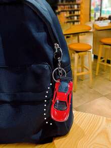 1pc Cool Cartoon Car Model Keychain, Cartoon Backpack Pendant, Unique Small Gifts, Suitable For Friends And Classmates, Back-To-School Gifts - Multicolor - View 9