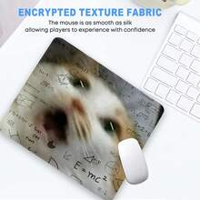 Alas Mouse Persegi Matematika Kucing Terkejut untuk Meja, Alas Mouse Gaming Kartun, Alas Meja Besar yang Diperpanjang dengan Tepi Jahitan, Alas Karet Poliester Anti Selip, Aksesori Meja untuk Dekorasi Rumah dan Kantor, Alas Hadiah Sempurna untuk Pria dan Wanita - View 8