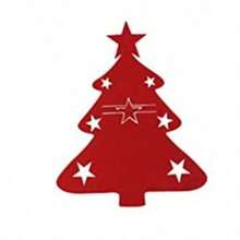 12/10/6pcs Christmas Gift Tableware Decor Holder, Halloween Gift, New Year Gift, Kitchen Accessories Christmas Tree Tableware Rack, Felt Tableware Bag, Holiday Table Decor, Christmas Dinner Party Supplies, New Year Tableware Decoration - View 5