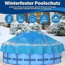 Inflatable Winter Pool Cover Pillow (4x4 Ft Round) With Two 3-Meter Ropes – Designed For Above-Ground Pools; Cold-Resistant, Thickened Inflatable Float; Winterizing Kit With Ropes; PVC Ice Equalizer Pillow To Support Pool Covers. - A - View 7