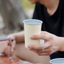 Outdoor Camping Stainless Steel Coffee Cup, Camping Water Cup, Tea Cup, Portable 350ML Wide Mouth Cup, Stackable Storage - Multicolor - View 7