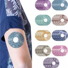 1 Set - 2/9 Waterproof Sensor Cover, Suitable For Libre 2 Adhesive Patch, Breathable Mandala Floral Pre-Cut Cover Sticker, Continuous Protection For Glucose Monitoring - View 1