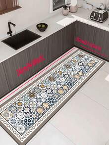 1pc Colorful Mixed Pattern Kitchen Mat, 3.5mm Soft Rubber Material, Absorbent And Easy To Clean, Suitable For Hallway, Bathroom, Living Room, Outdoor Door Mat And Toilet, All-Season Use, Suitable For Various Holidays - Multicolor - View 16