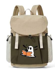 Myco Cute Halloween Pumpkin Backpack, Skull Outdoor Casual Backpack, Unisex Student School Bag - "Trick Or Treat" Design, Best Gift For Friends And Lovers - Multicolor - View 13