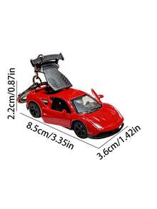 1pc Cool Cartoon Car Model Keychain, Cartoon Backpack Pendant, Unique Small Gifts, Suitable For Friends And Classmates, Back-To-School Gifts - Multicolor - View 3