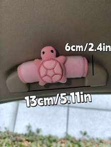 Cute Turtle Plush Car Roof Handle Cover Soft Grip Handle Protector Interior Decoration Accessory - Multicolor - View 4