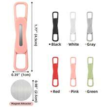 1/5/10pcs Magnetic Pencil Holder For Refrigerator, Pencil Clip, Adjustable Silicone Flexible Pencil Holder, Suitable For Whiteboard, Desk And Clipboard - Multicolor - View 8